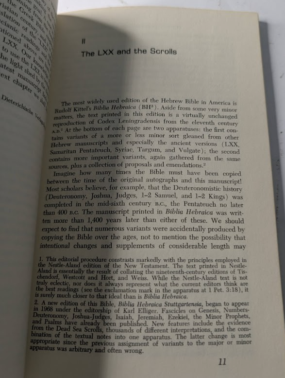 Textual Criticism of the Old Testament: From the Septuagint to Qumran, actual copy photo 5