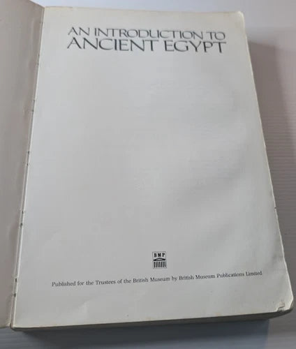 An Introduction to Ancient Egypt, photograph 4 of this copy