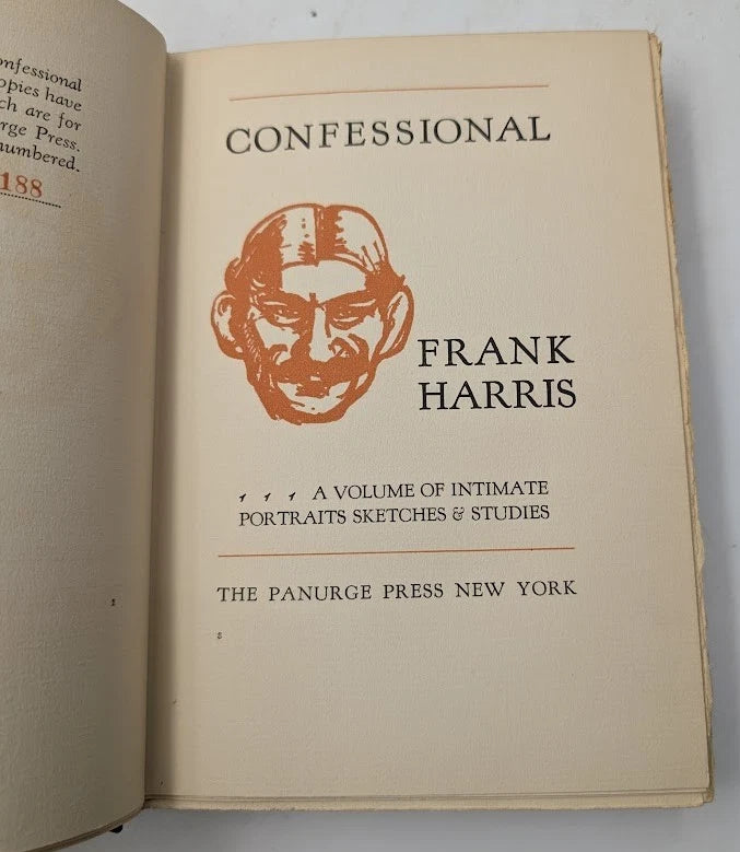 Confessional by Frank Harris, limited edition no. 188, original copy photograph 5