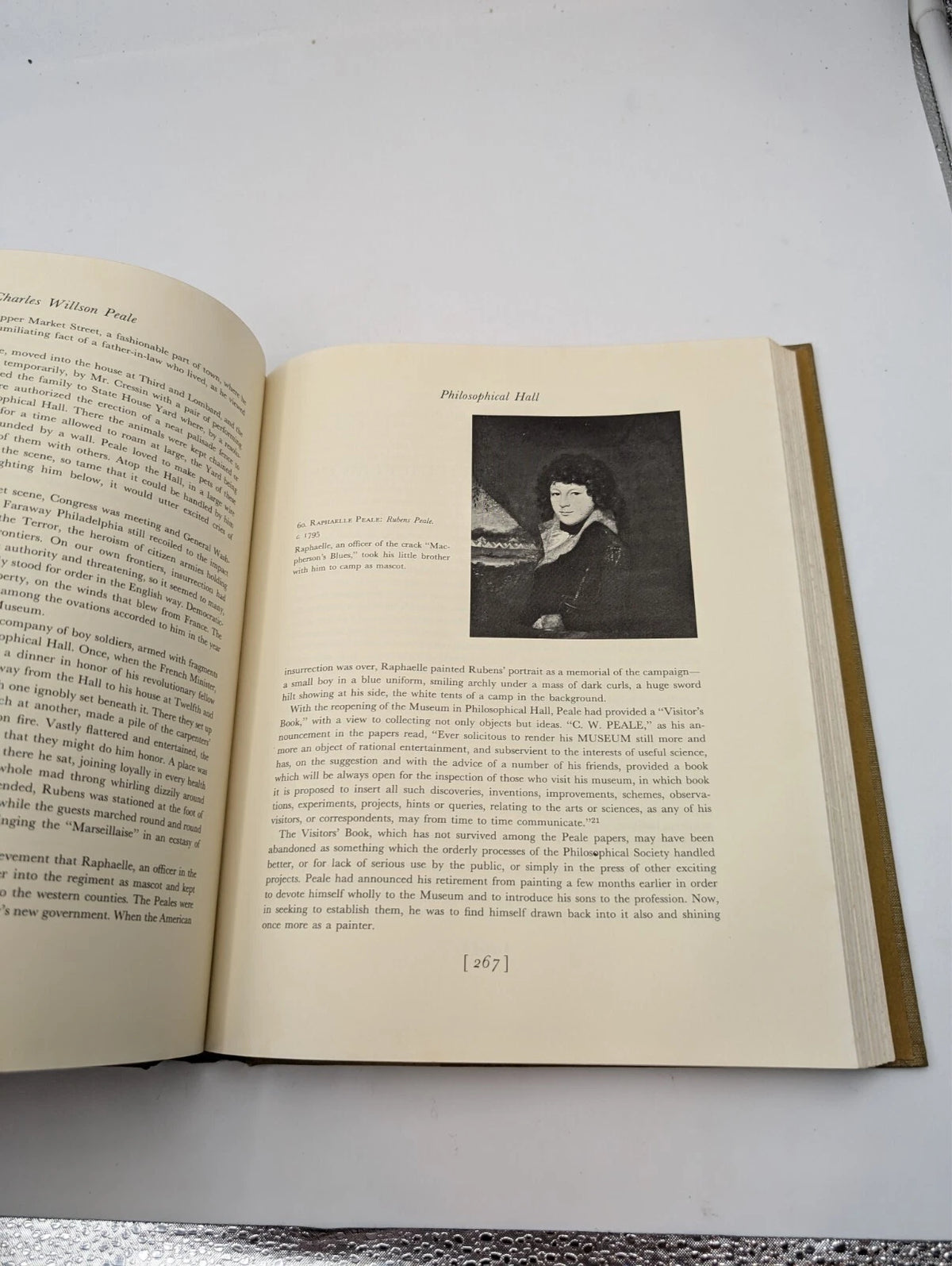 Charles Willson Peale: His Art and His Legacy by Charles Coleman Sellers, original copy photograph 7