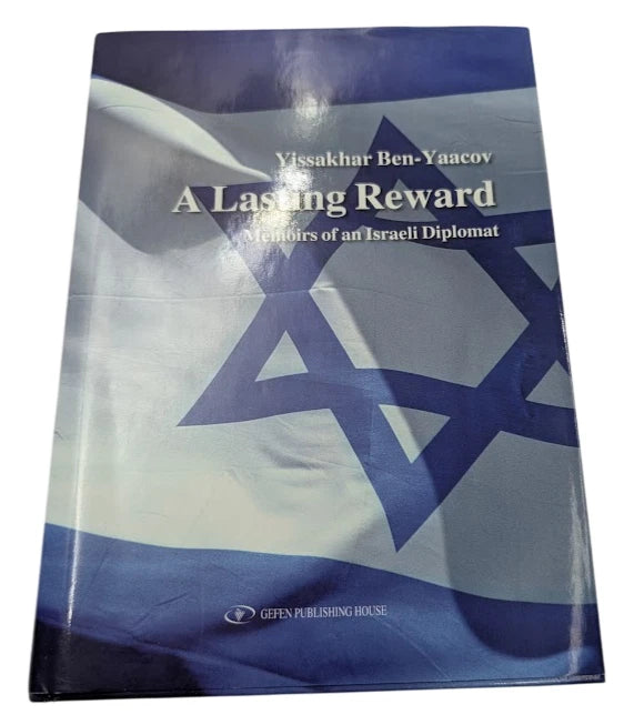 A Lasting Reward: Memoirs of an Israeli Diplomat, signed copy - original copy photo 1