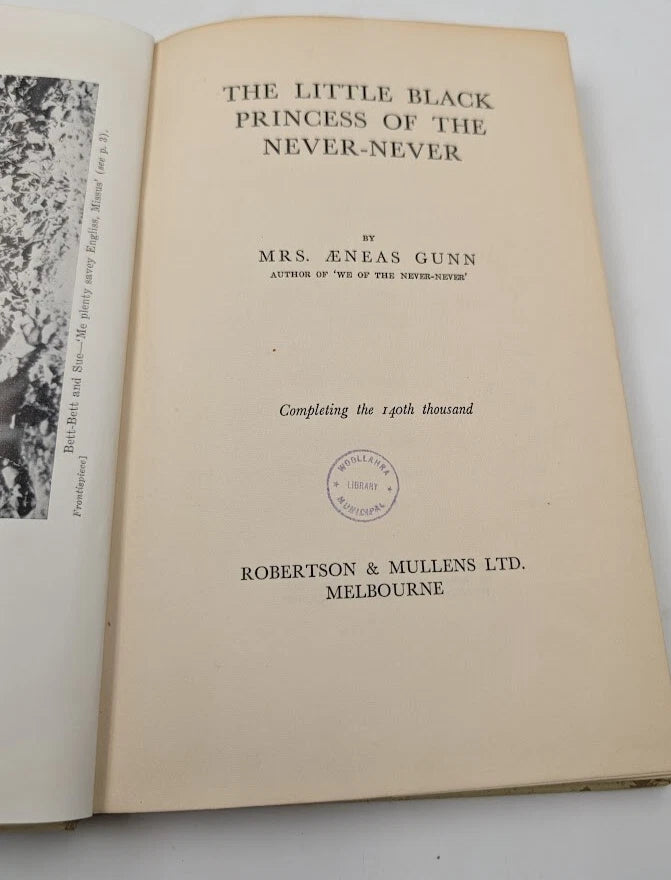 The Little Black Princess of the Never-Never - actual copy, photograph 5