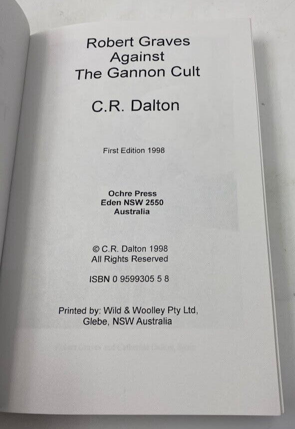 Robert Graves Against the Gannon Cult by Catherine Dalton, exact copy, photograph 3 of 6
