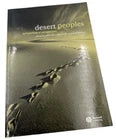 Book titled 'Desert Peoples' with a desert landscape illustration on the cover.