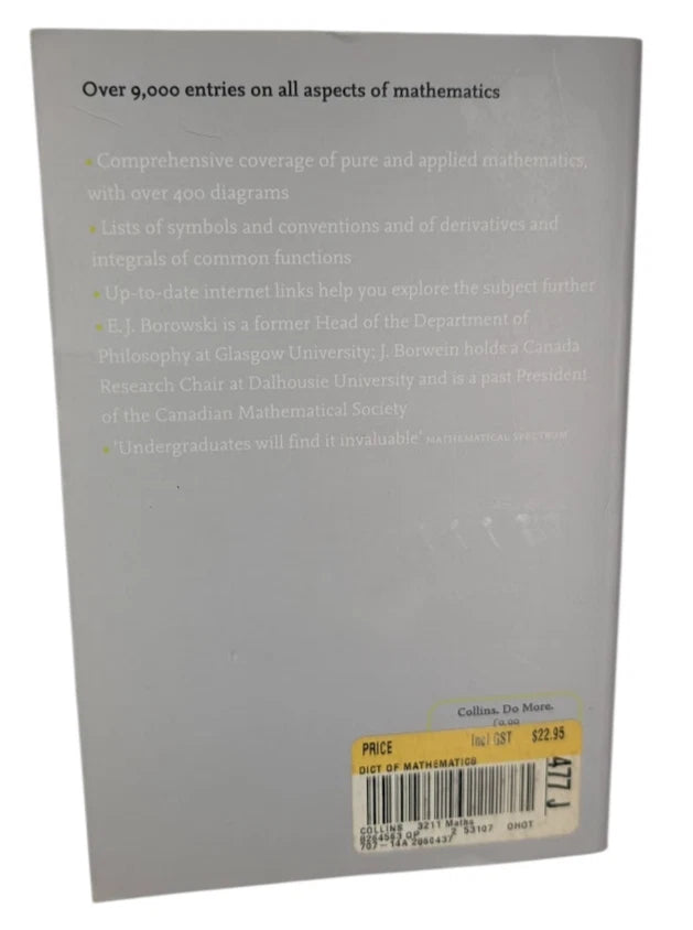 Collins Internet‑Linked Dictionary of Mathematics