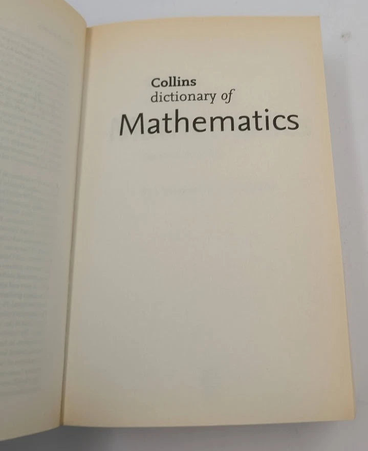 Collins Internet‑Linked Dictionary of Mathematics