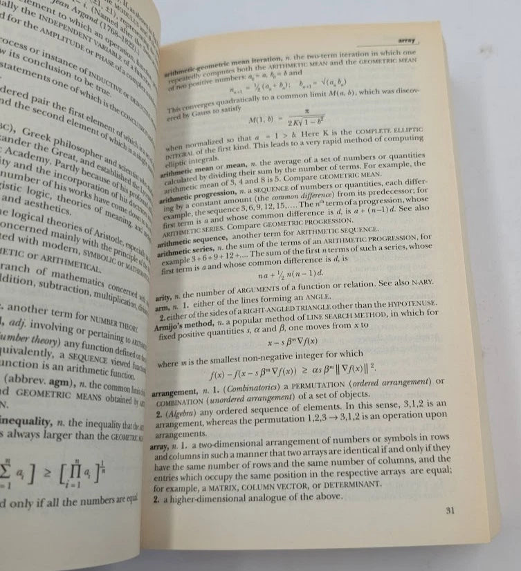 Collins Internet‑Linked Dictionary of Mathematics