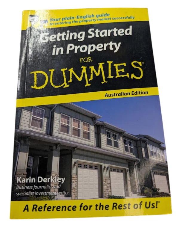 Getting Started in Property For Dummies Real Estate Investing by Karin Derkley - front cover