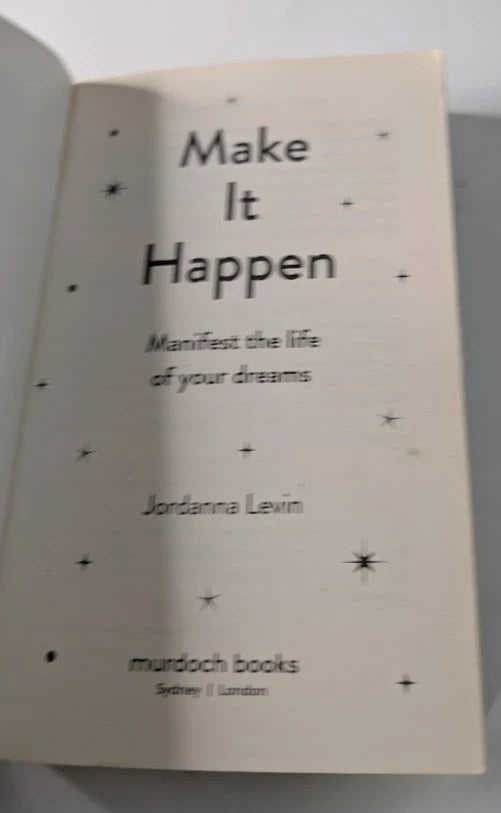 Make It Happen Jordanna Levin Paperbackl Manifestation Self Help Mindset