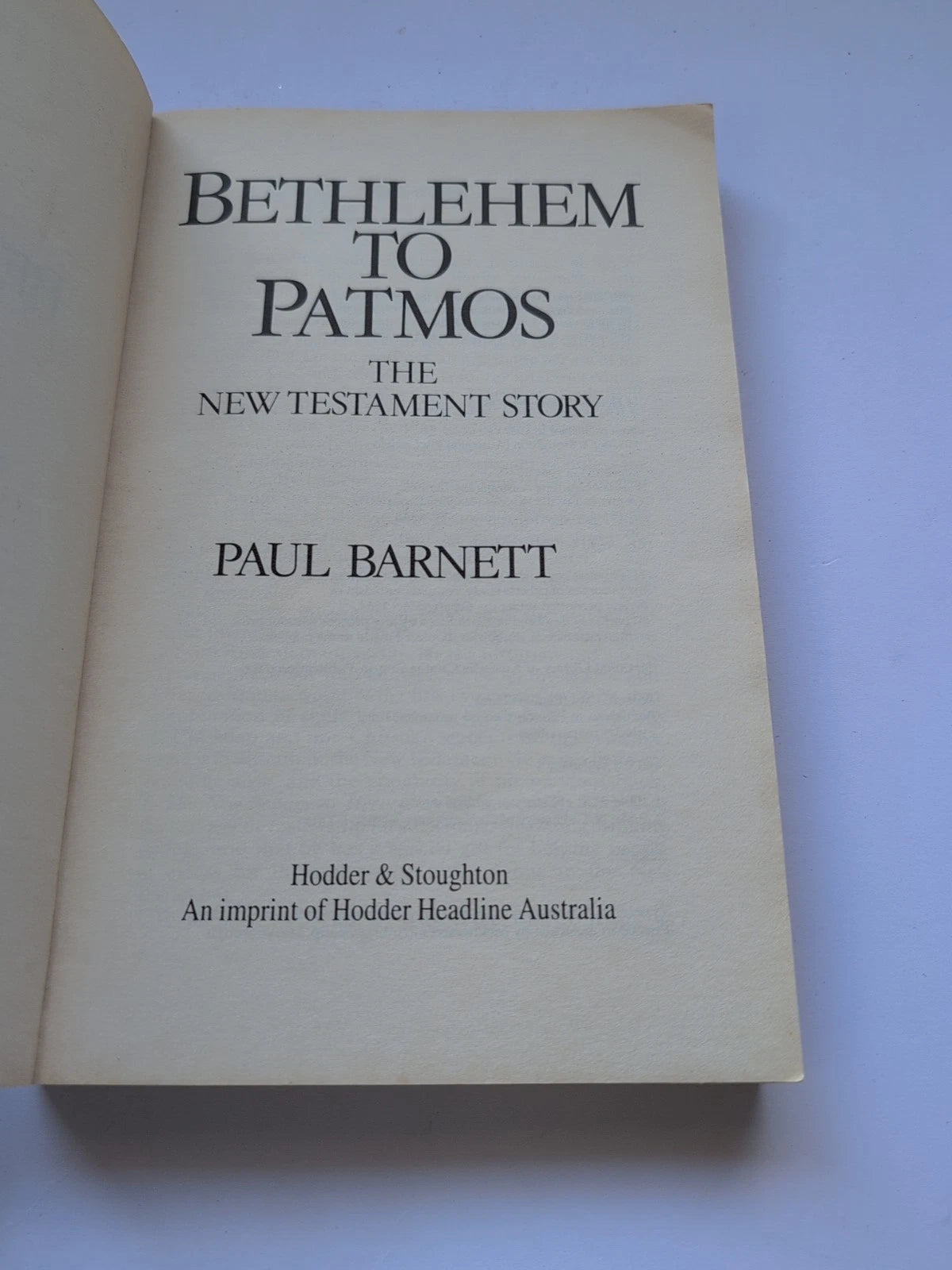 From Bethlehem to Patmos