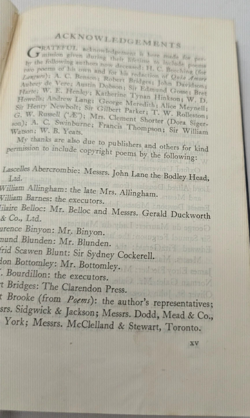 The Oxford Book of English Verse, 1250-1918