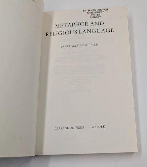 Metaphor and Religious Language
