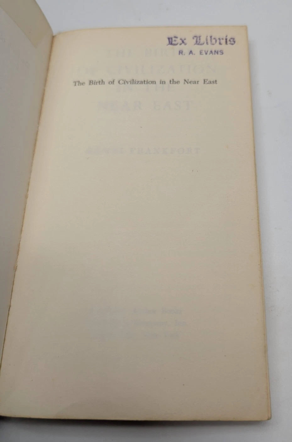 The Birth of Civilization in the Near East