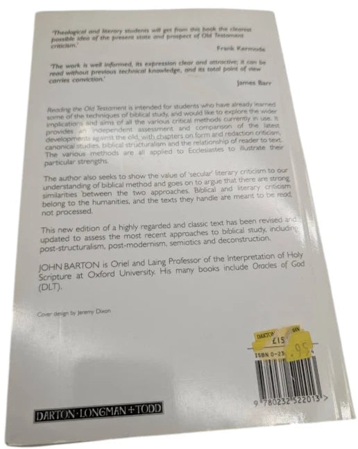 Reading the Old Testament: Method in Biblical Study (New Edition)
