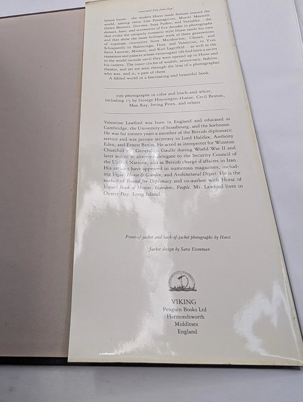 Horst His Work and His World by Valentine Lawford Horst P Horst
