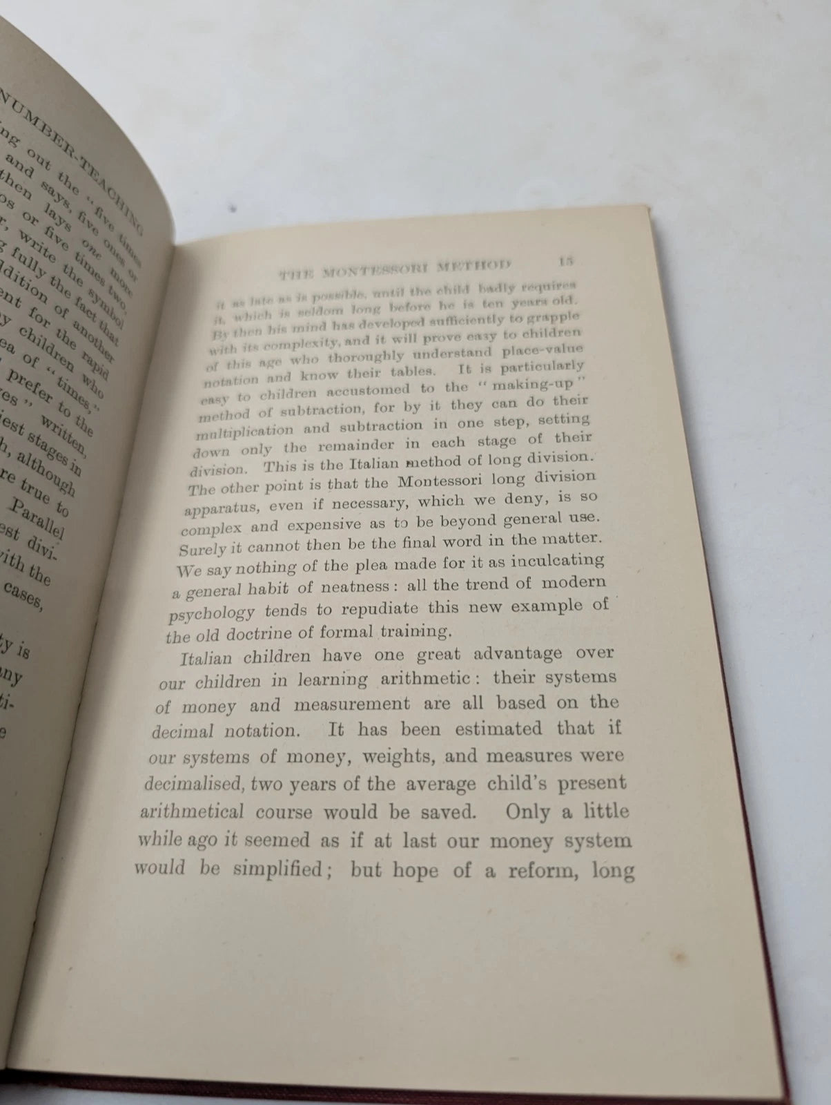 An Experiment in Number Teaching  1922 1st Edn by Jeannie B Thomson