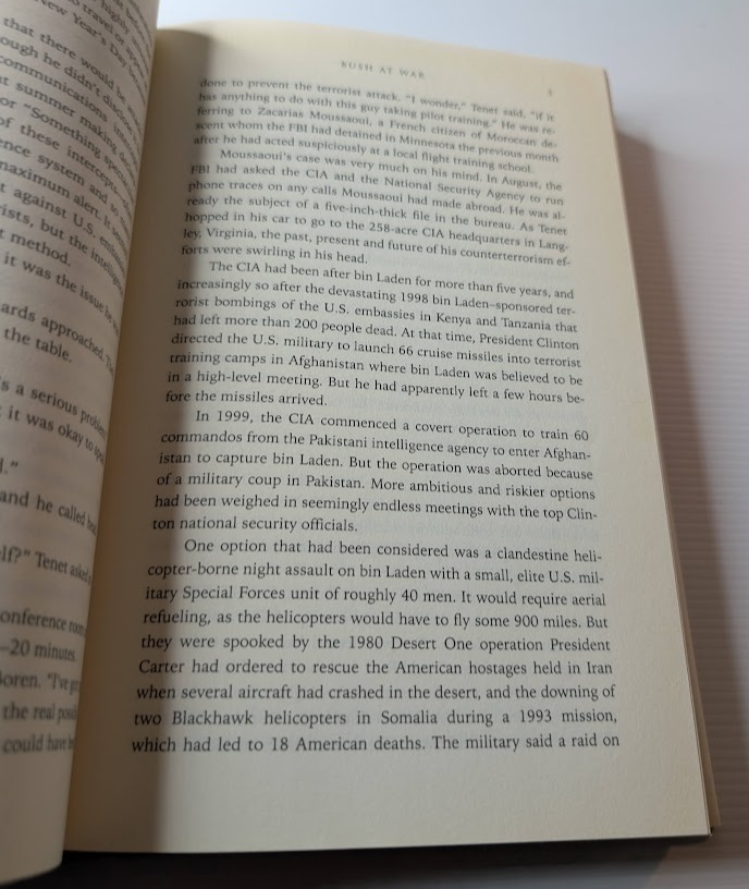 Bush at War : inside the Bush White House by Bob Woodward - book detail 4