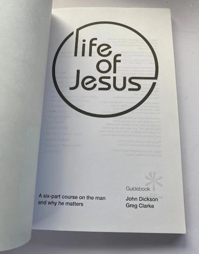 Life of Jesus Guidebook Six-Part Historical Documentary John Dickson Greg Clarke