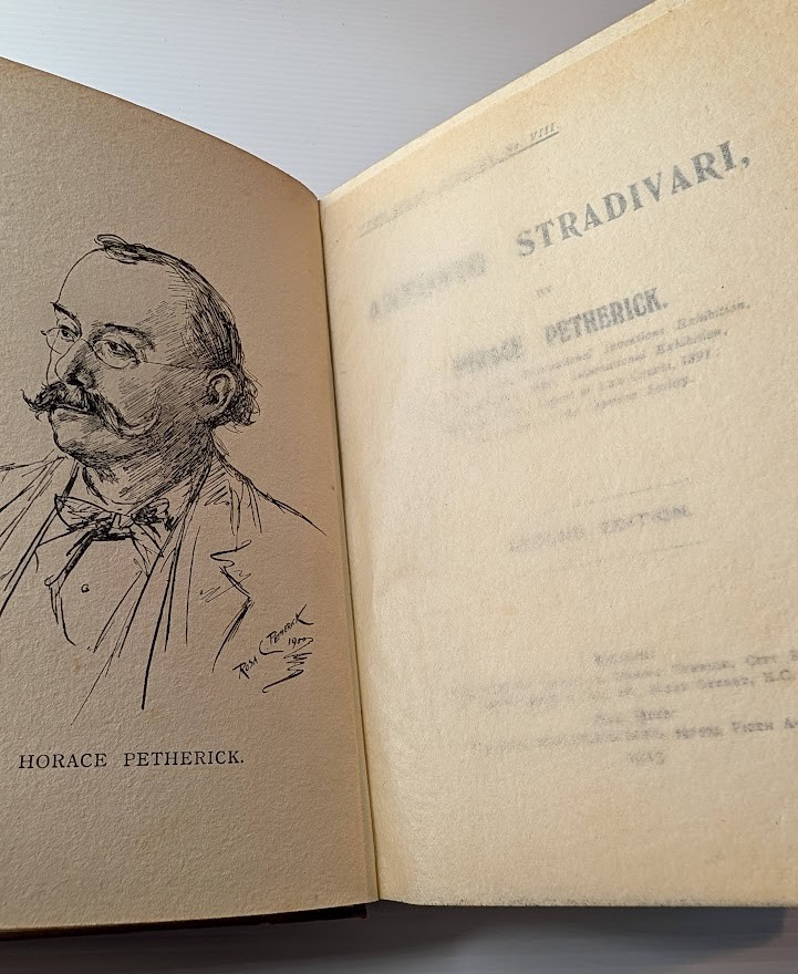 Antonio Stradivari by Horace Petherick | Second Edition Hardcover (1913) - book detail 5