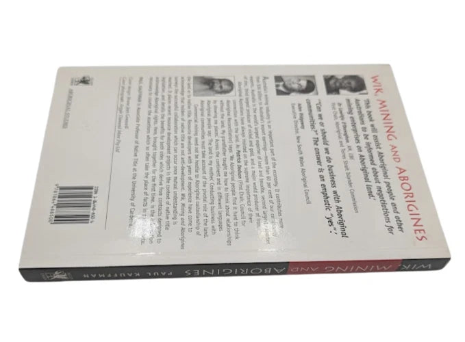 Wik, Mining and Aborigines SIGNED by Paul Kauffman
