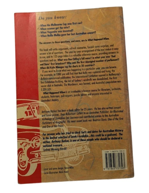 What Happened When: A Chronology of Australia, 1788-1990