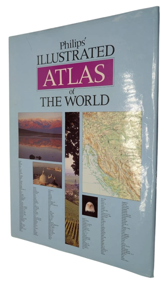 Philips Illustrated Atlas of the World, 1987 hardcover, copy photograph 1