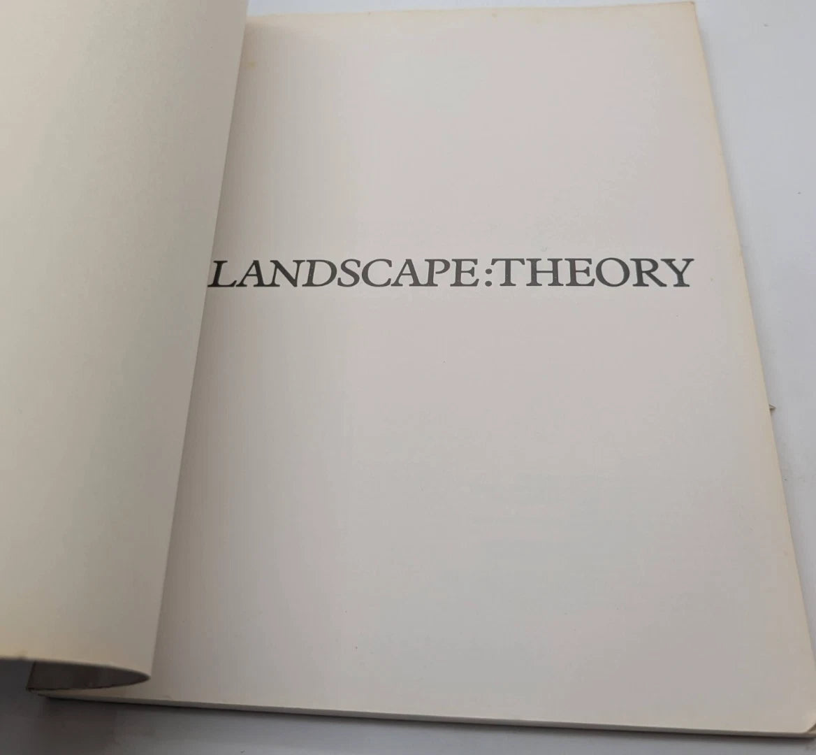 Landscape Theory Paperback Art Theory Landscape Studies Non Fiction 7