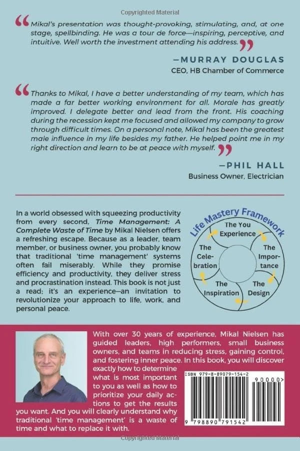 Time Management A Complete Waste of Time Mikal Nielsen PB 2024 Productivity
