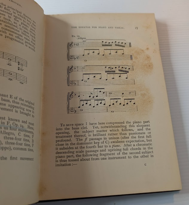The Violin Music of Beethoven by John Matthews | First Edition Hardcover (1902) - book detail 8