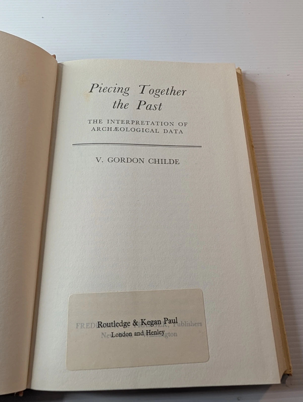 Piecing Together the Past, actual book photo 4