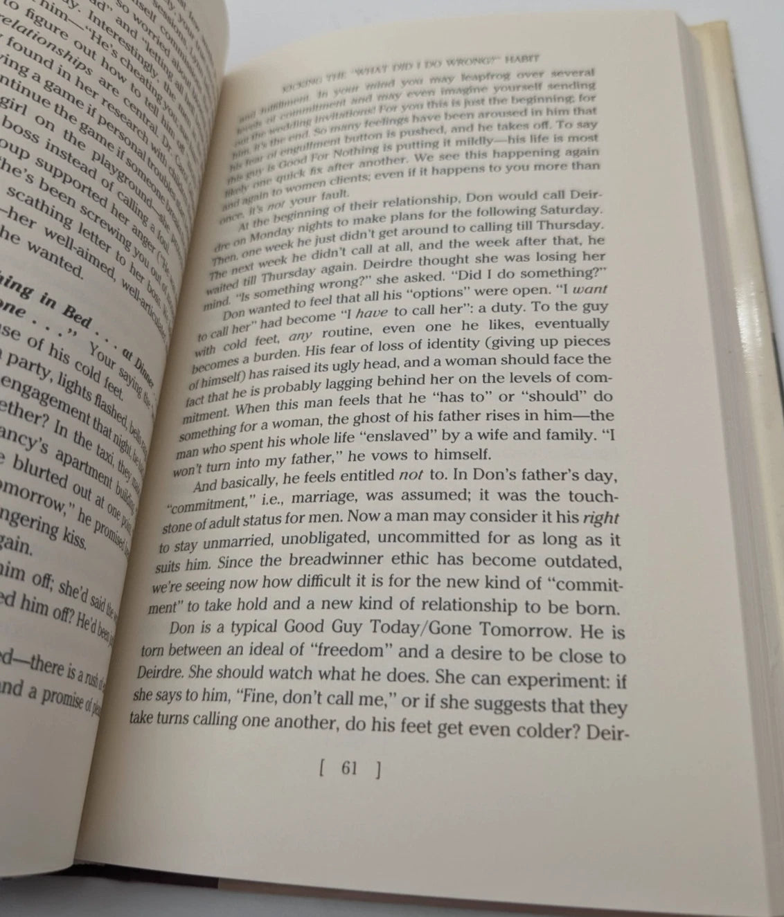 Cold Feet: Why Men Don't Commit by Sonya Rhodes & Marlin S. Potash, copy photograph 10