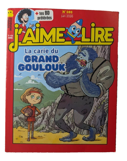 J'Aime Lire No 593 PB French Edition Kids Story Book Ages 7–10 Reading Magazine