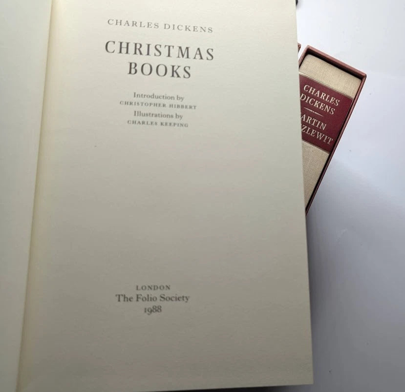 Charles Dickens Folio Society 6 Volume set with Charles Keeping art and all Slipcases