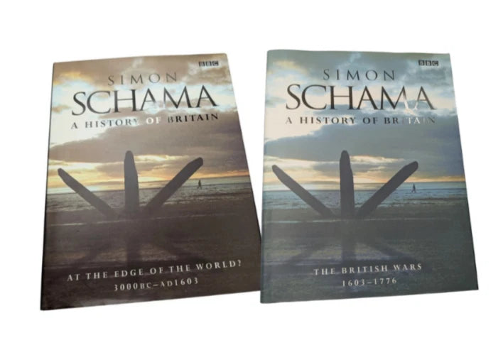 A History of Britain by Simon Schama: Volumes 1 & 2 Hardcover Bundle - book covers