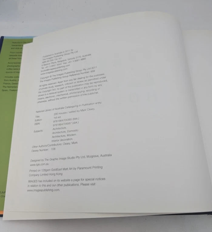 200 Houses by Mark Cleary (Hardcover 2011) Residential Architecture, Photography