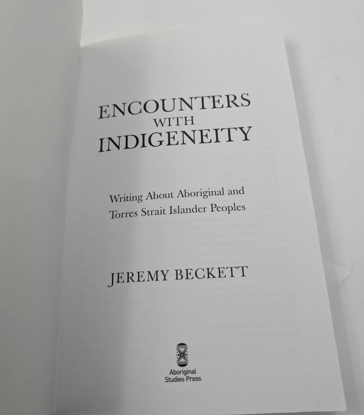 Encounters with Indigeneity: Writing about Aboriginal & Torres Strait Islander peoples