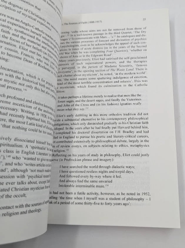 'Anglo-Catholic in Religion' TS Eliot and Christianity by Barry Spurr SIGNED by Author
