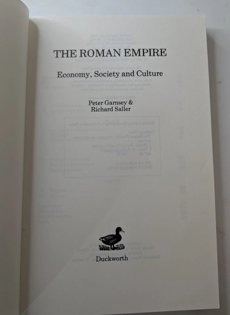 Roman Empire Economy Society Culture by Garnsey & Saller