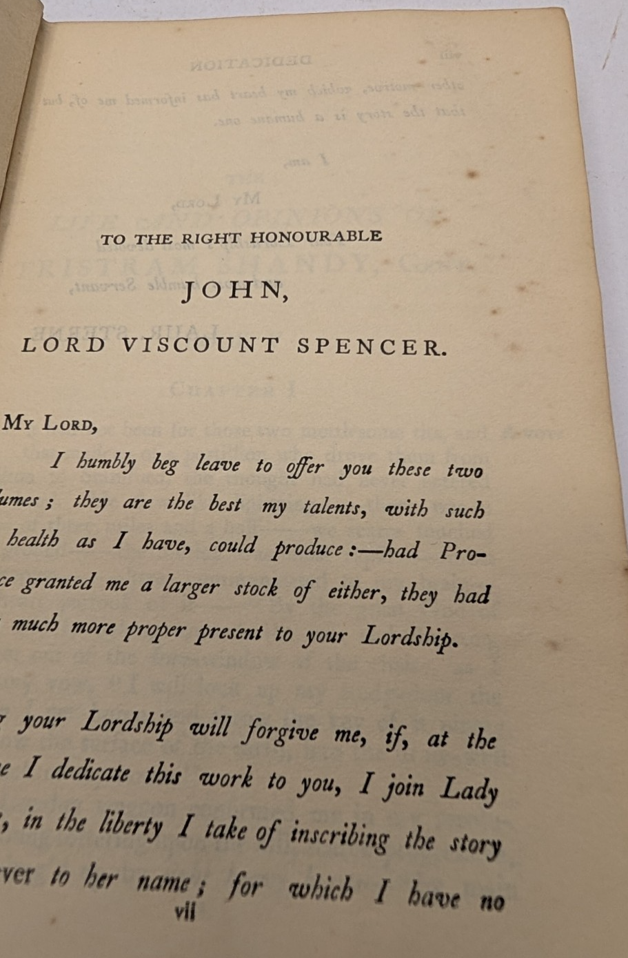 The life and opinions of Tristram Sandy by Lauren Stern Vol 2 by Laurence Sterne - book detail 7
