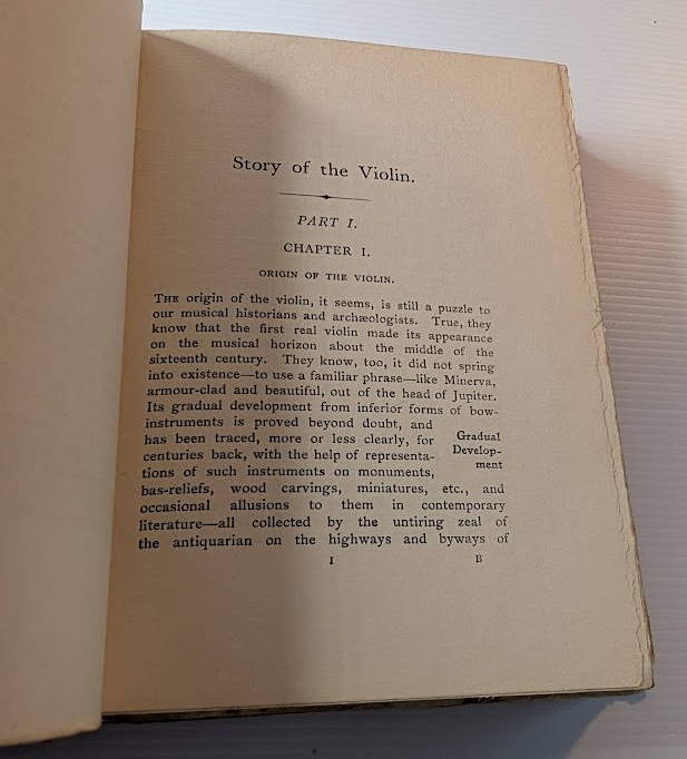 The Story of the Violin by Paul Stoeving | SIGNED Hardcover (1904) - book detail 7