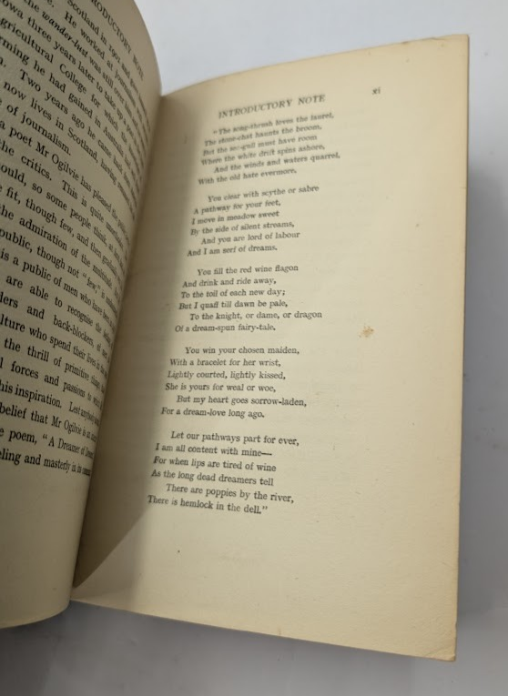 My Life in the Open Will H Ogilvie Signed Memoir Australia Bush Poetry - book detail 7