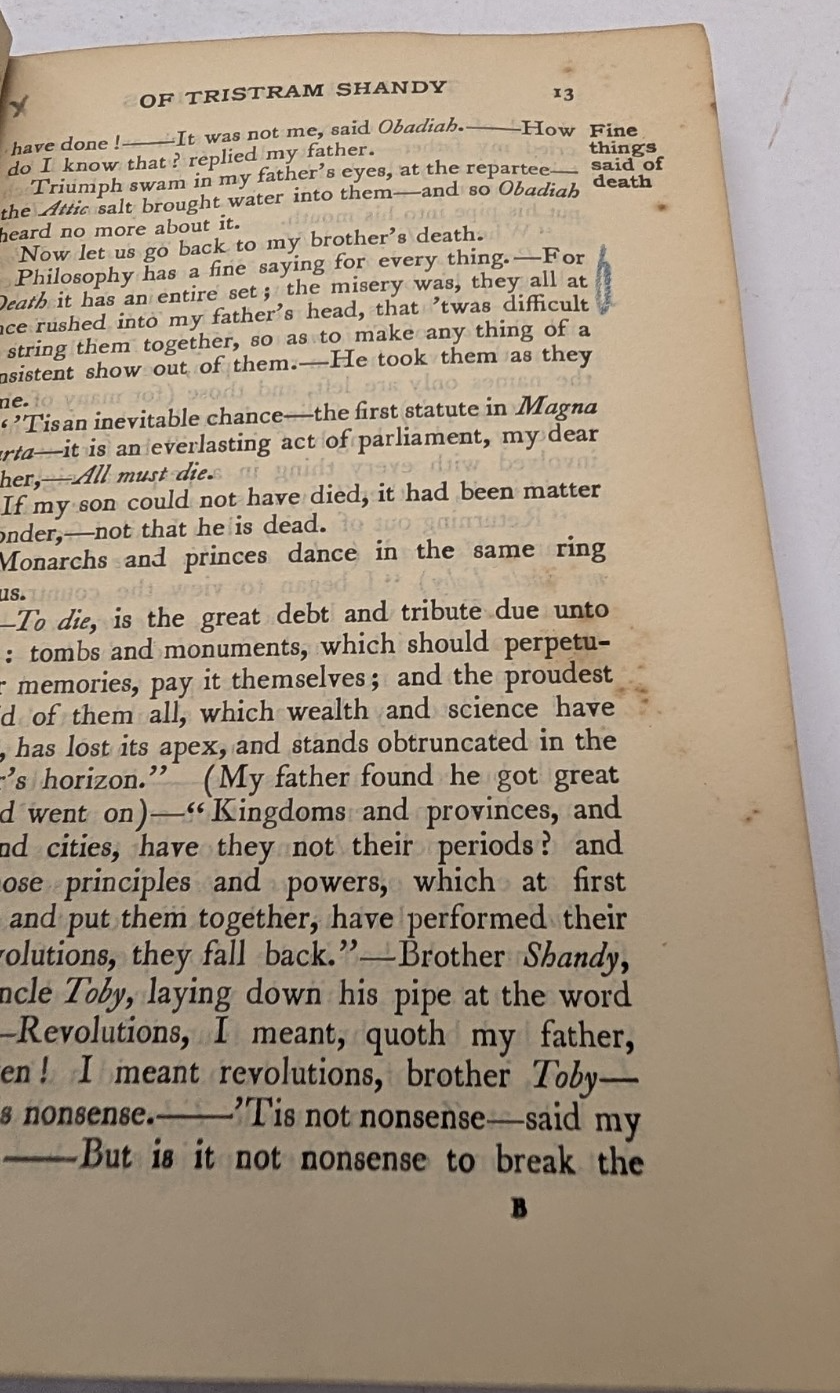 The life and opinions of Tristram Sandy by Lauren Stern Vol 2 by Laurence Sterne - book detail 9