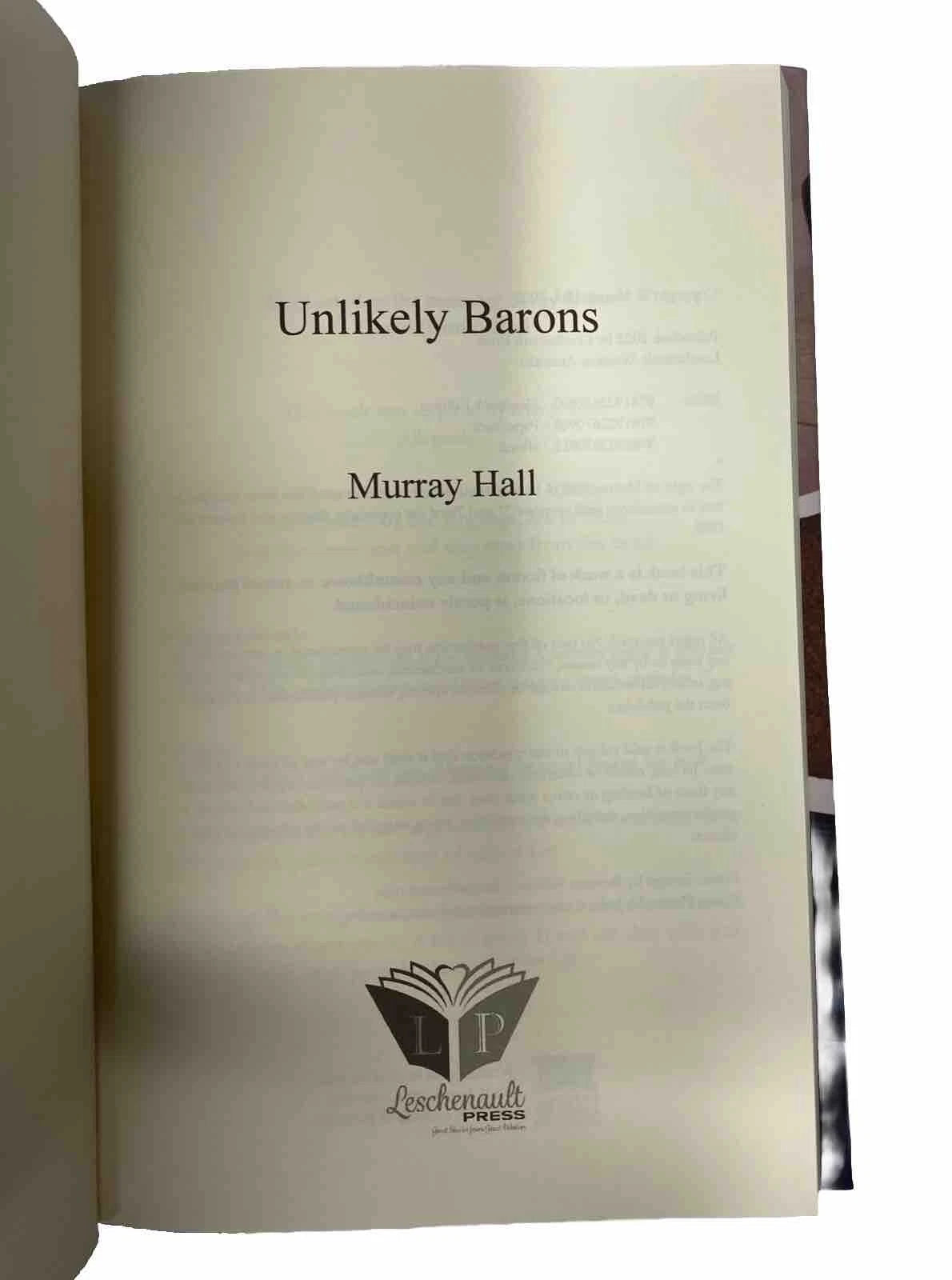 Unlikely Barons by Murray Hall (Hardback, 2022) West Australian, Drug Culture