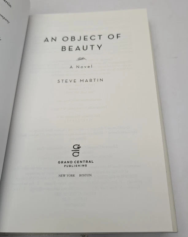 An Object of Beauty, 2010 hardcover, copy photograph 5