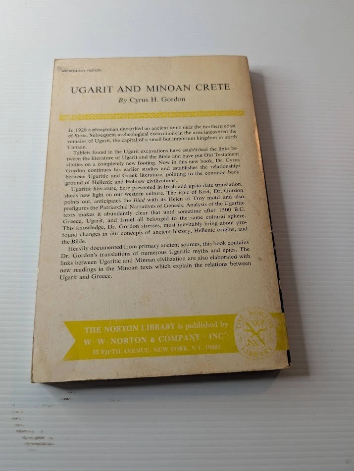 Ugarit and Minoan Crete, actual book photo 3