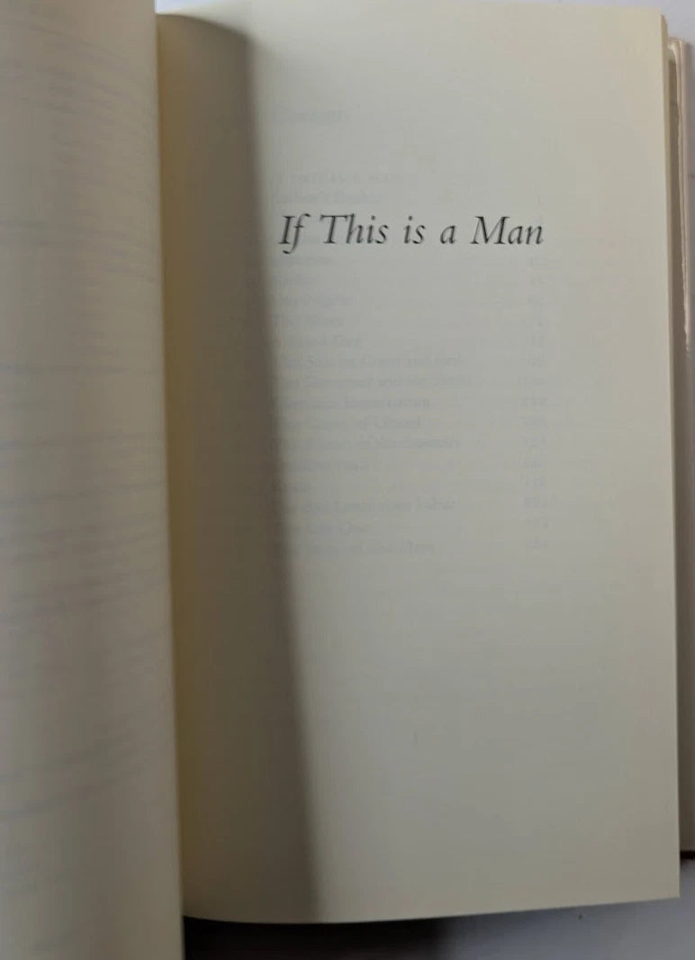 If This Is a Man / The Truce, actual copy, photograph 6