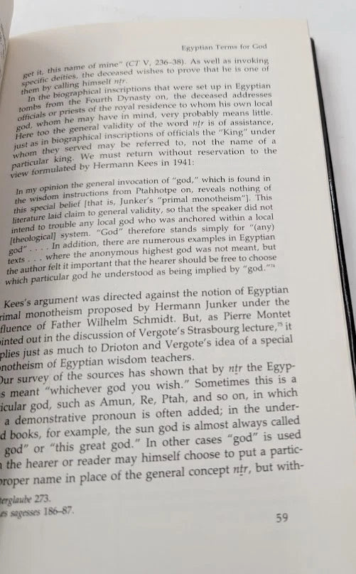 Conceptions of God in Ancient Egypt The One and the Many by Erik Hornung