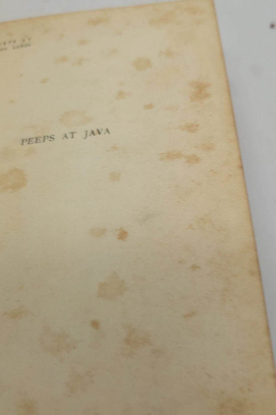 Java - -Peeps at Many Lands JF Scheltem 1926