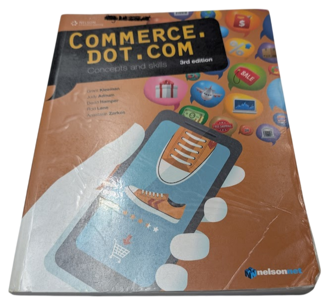 Commerce.dot.com Concepts and Skills 3rd Edition Homework Book 3rd Edition - front cover