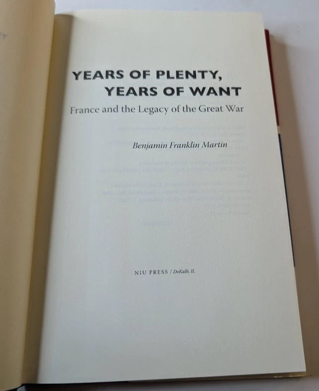Years of Plenty, Years of Want - 4